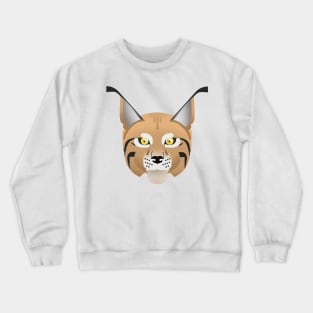 Eurasian lynx portrait Crewneck Sweatshirt